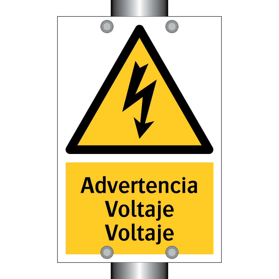 Advertencia Voltaje Voltaje