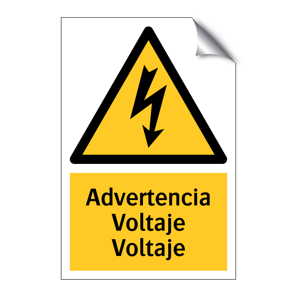 Advertencia Voltaje Voltaje