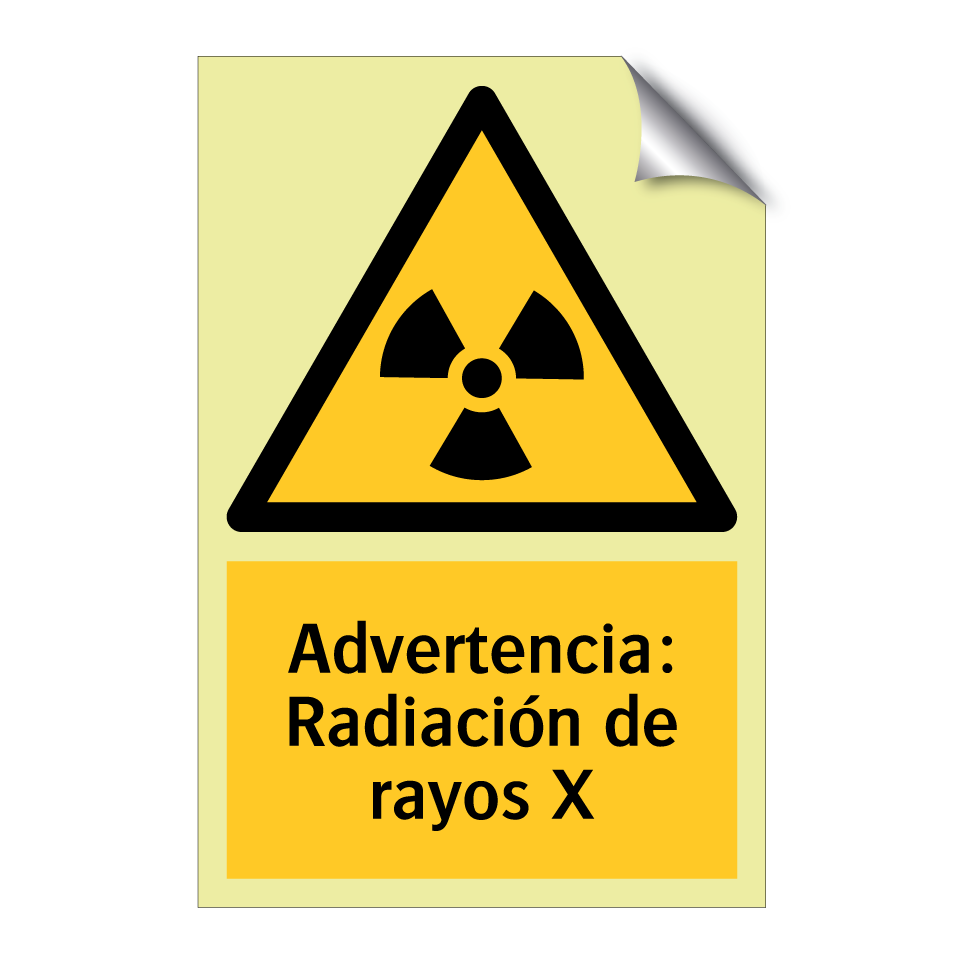 Advertencia: Radiación de rayos X