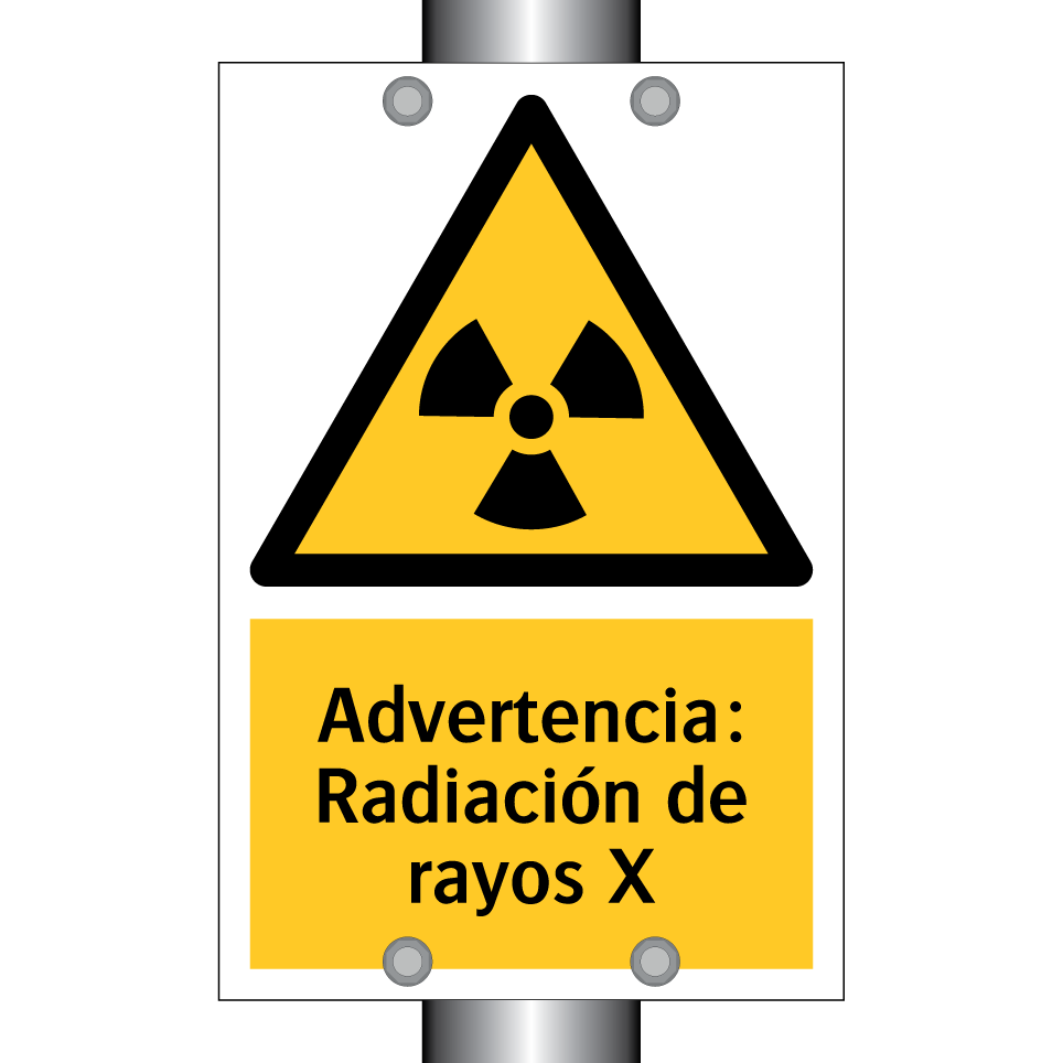 Advertencia: Radiación de rayos X