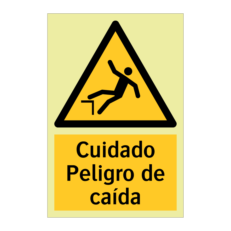 Cuidado Peligro de caída