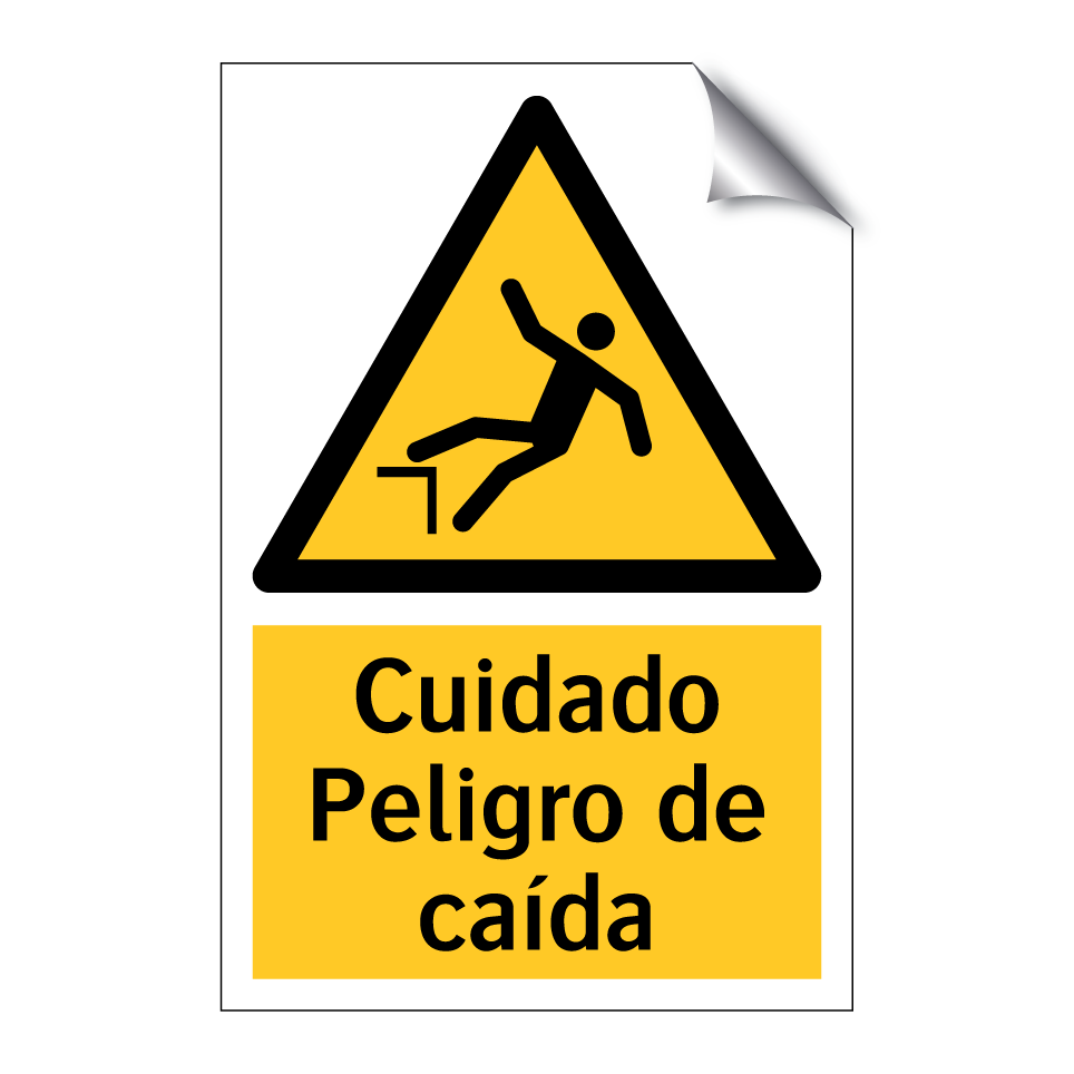Cuidado Peligro de caída