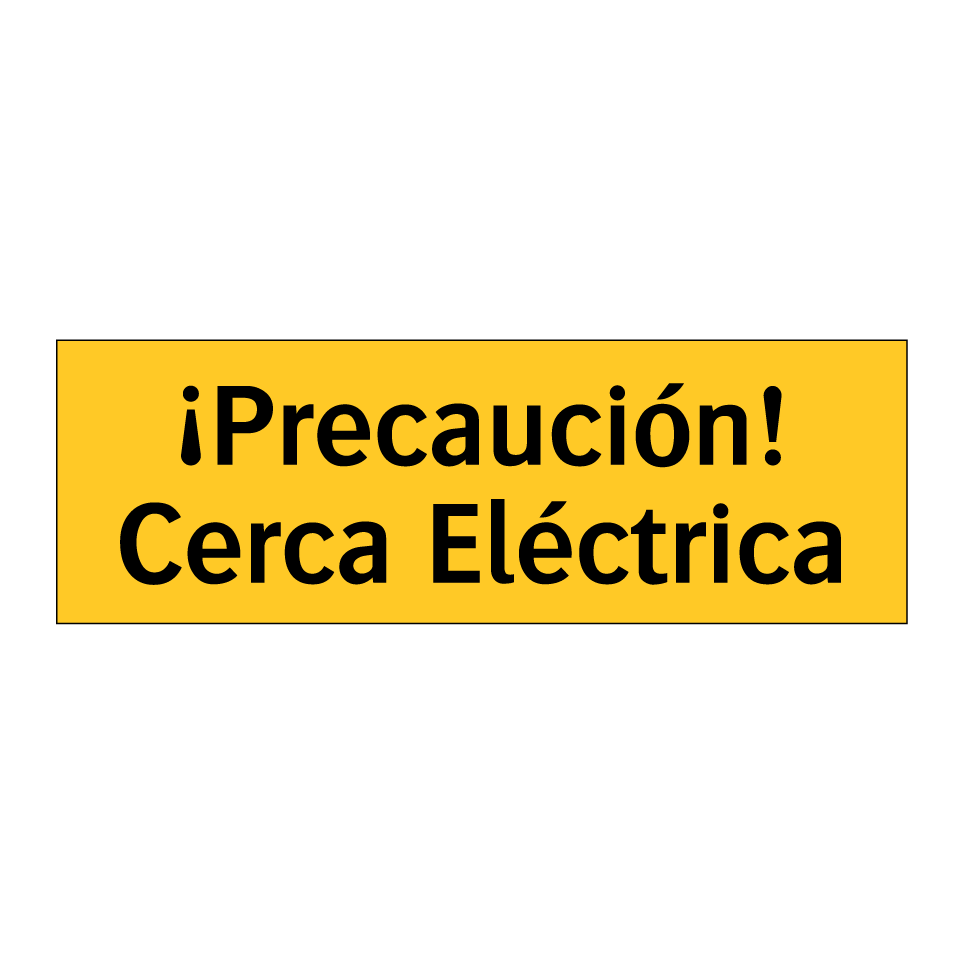 ¡Precaución! Cerca Eléctrica