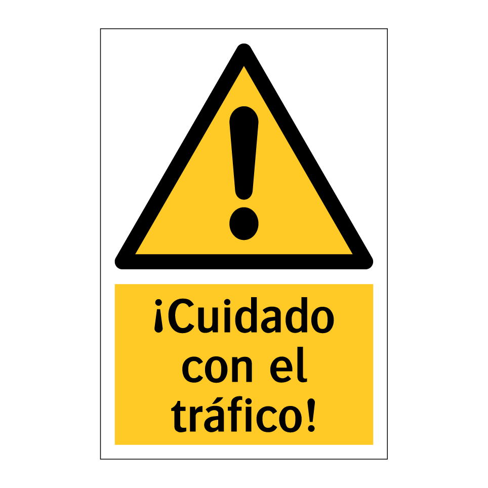 ¡Cuidado con el tráfico!