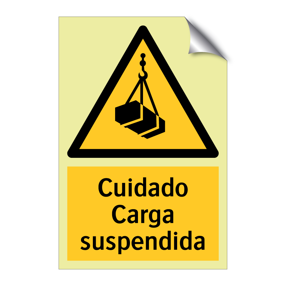 Cuidado Carga suspendida
