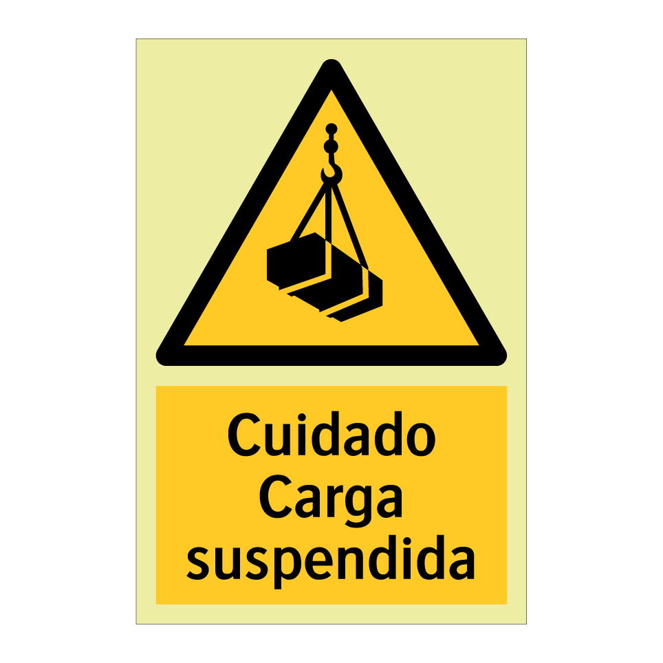 Cuidado Carga suspendida