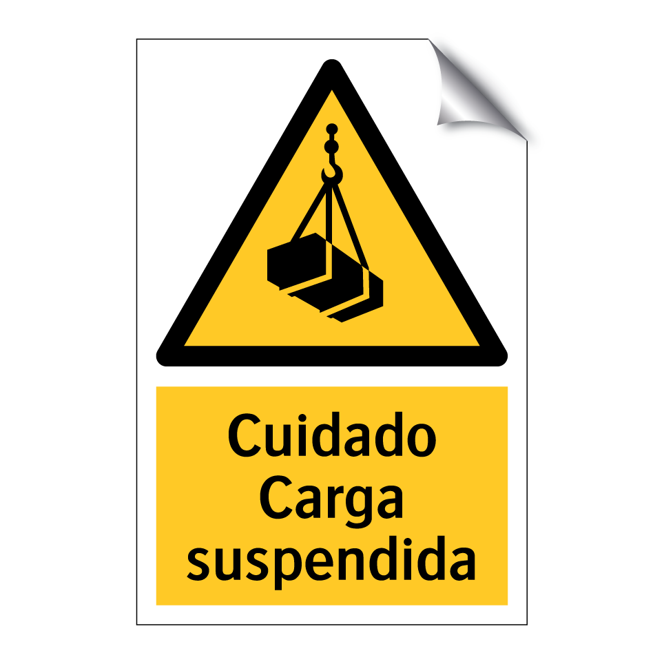 Cuidado Carga suspendida