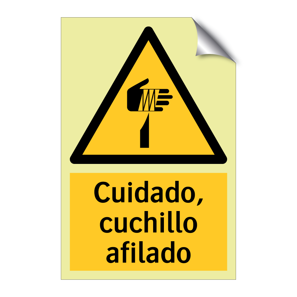 Cuidado, cuchillo afilado