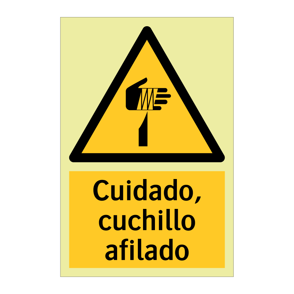 Cuidado, cuchillo afilado