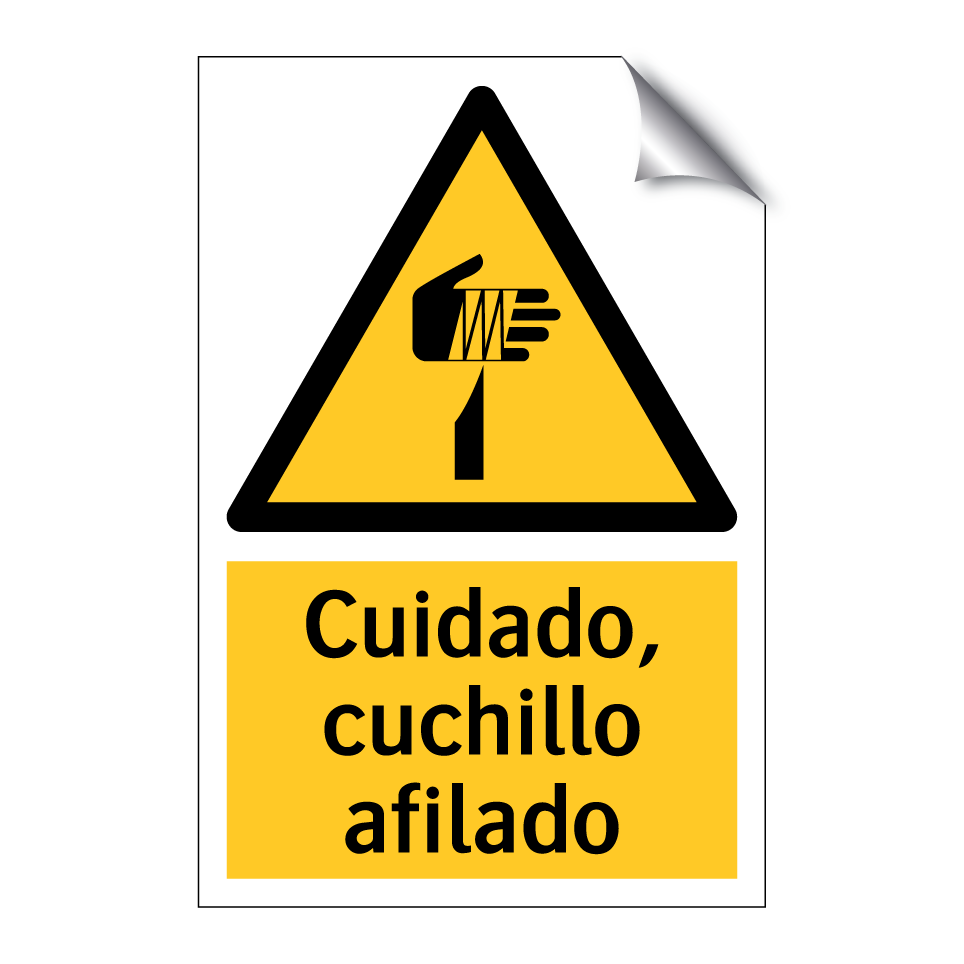 Cuidado, cuchillo afilado