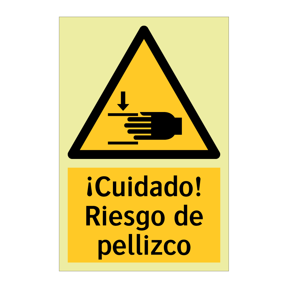 ¡Cuidado! Riesgo de pellizco