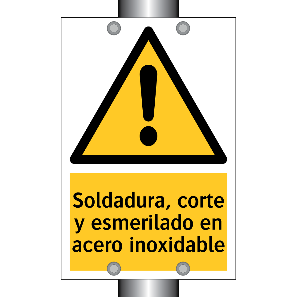 Soldadura, corte y esmerilado en acero inoxidable