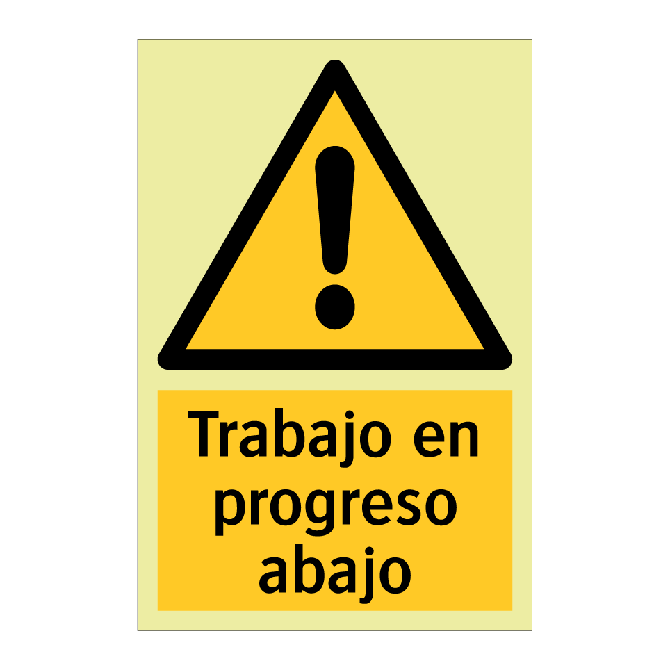 Trabajo en progreso abajo