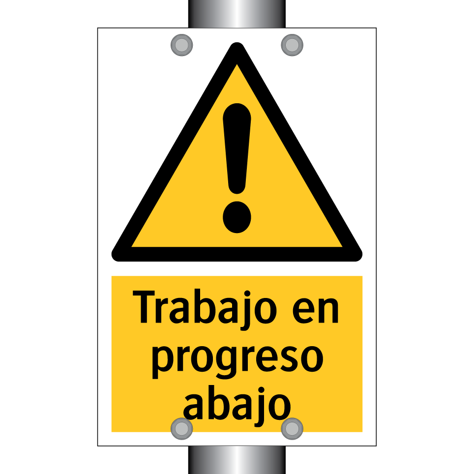 Trabajo en progreso abajo