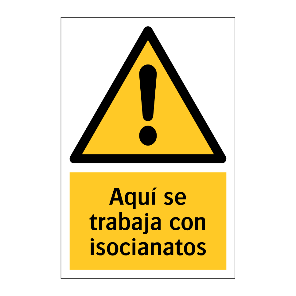 Aquí se trabaja con isocianatos