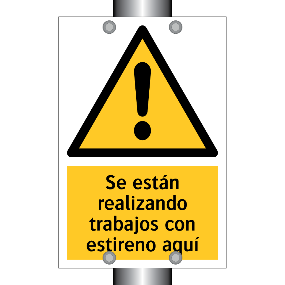 Se están realizando trabajos con estireno aquí