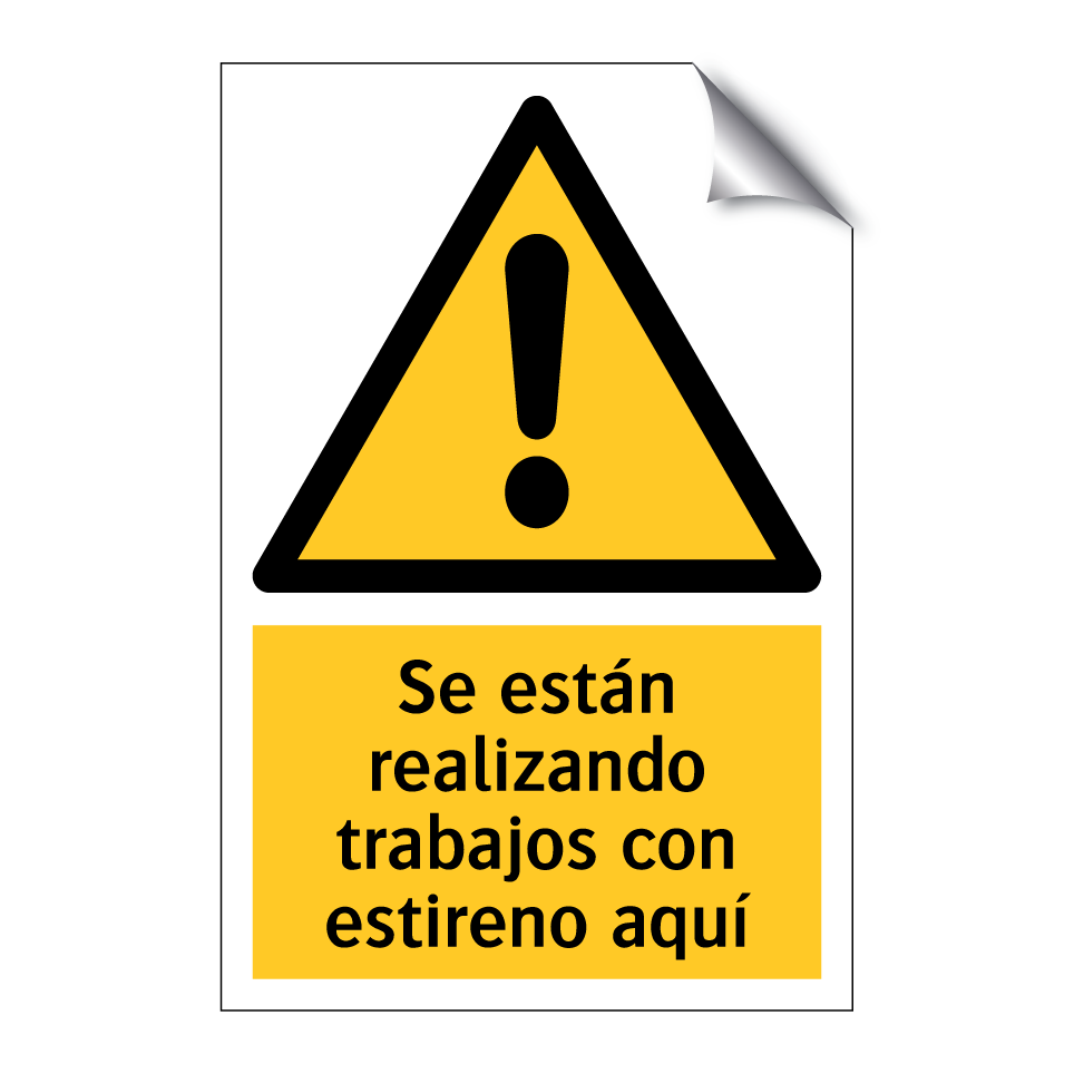 Se están realizando trabajos con estireno aquí