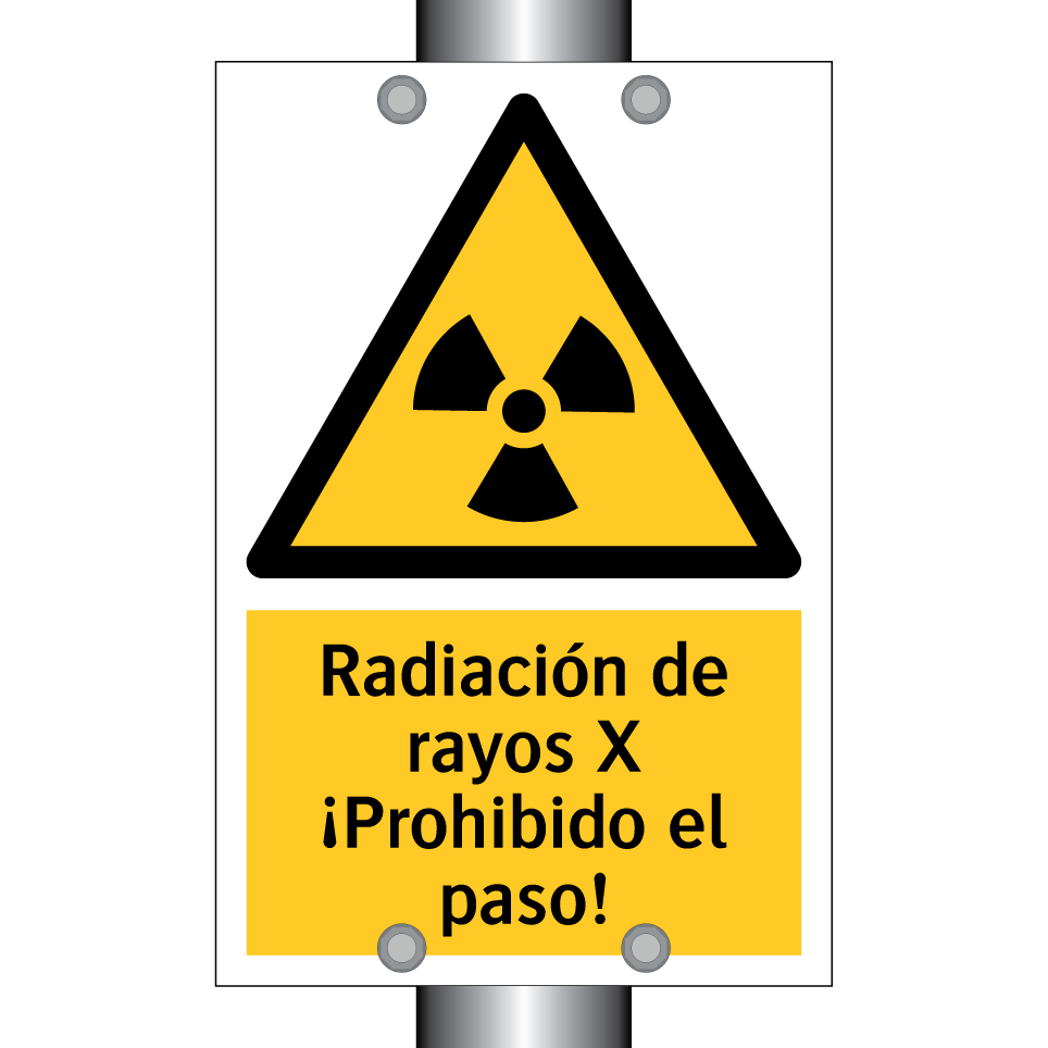 Radiación de rayos X ¡Prohibido el paso!