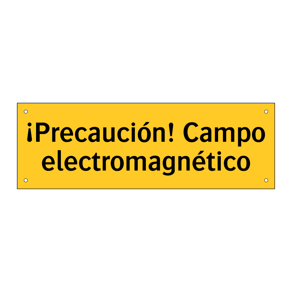 ¡Precaución! Campo electromagnético