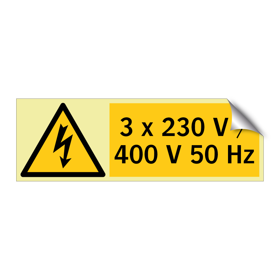 3 x 230 V / 400 V 50 Hz