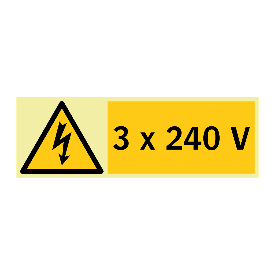 3 x 240 V