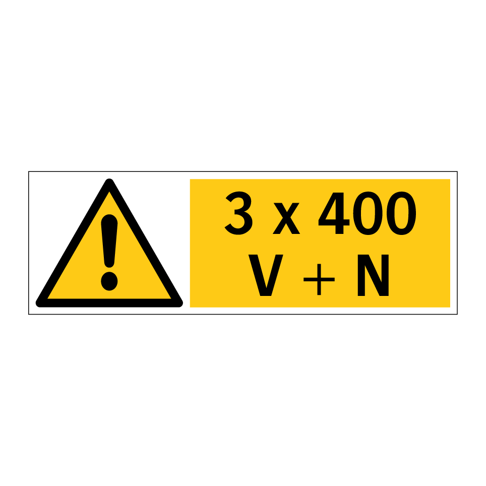3 x 400 V + N
