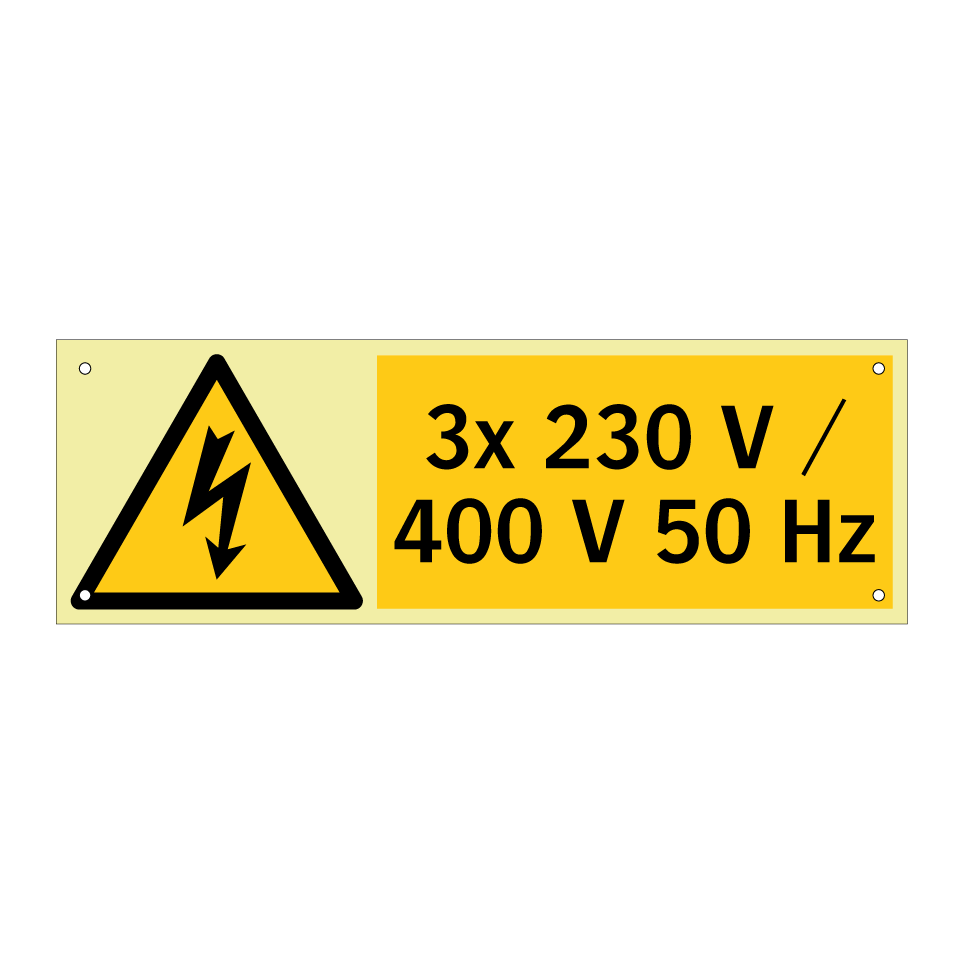 3x 230 V / 400 V 50 Hz