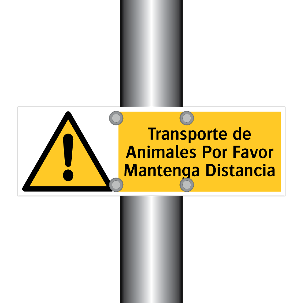 Transporte de Animales Por Favor Mantenga Distancia