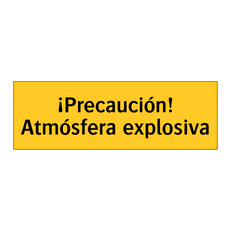 ¡Precaución! Atmósfera explosiva