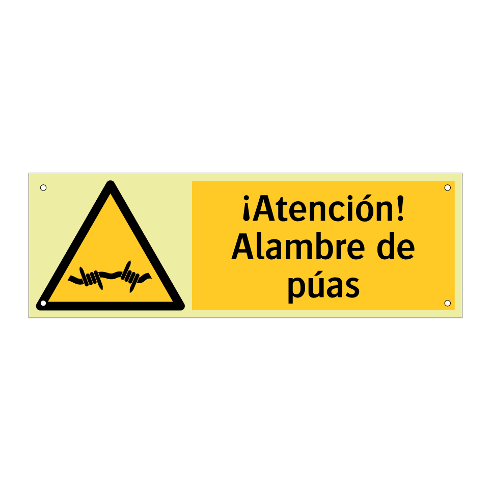 ¡Atención! Alambre de púas