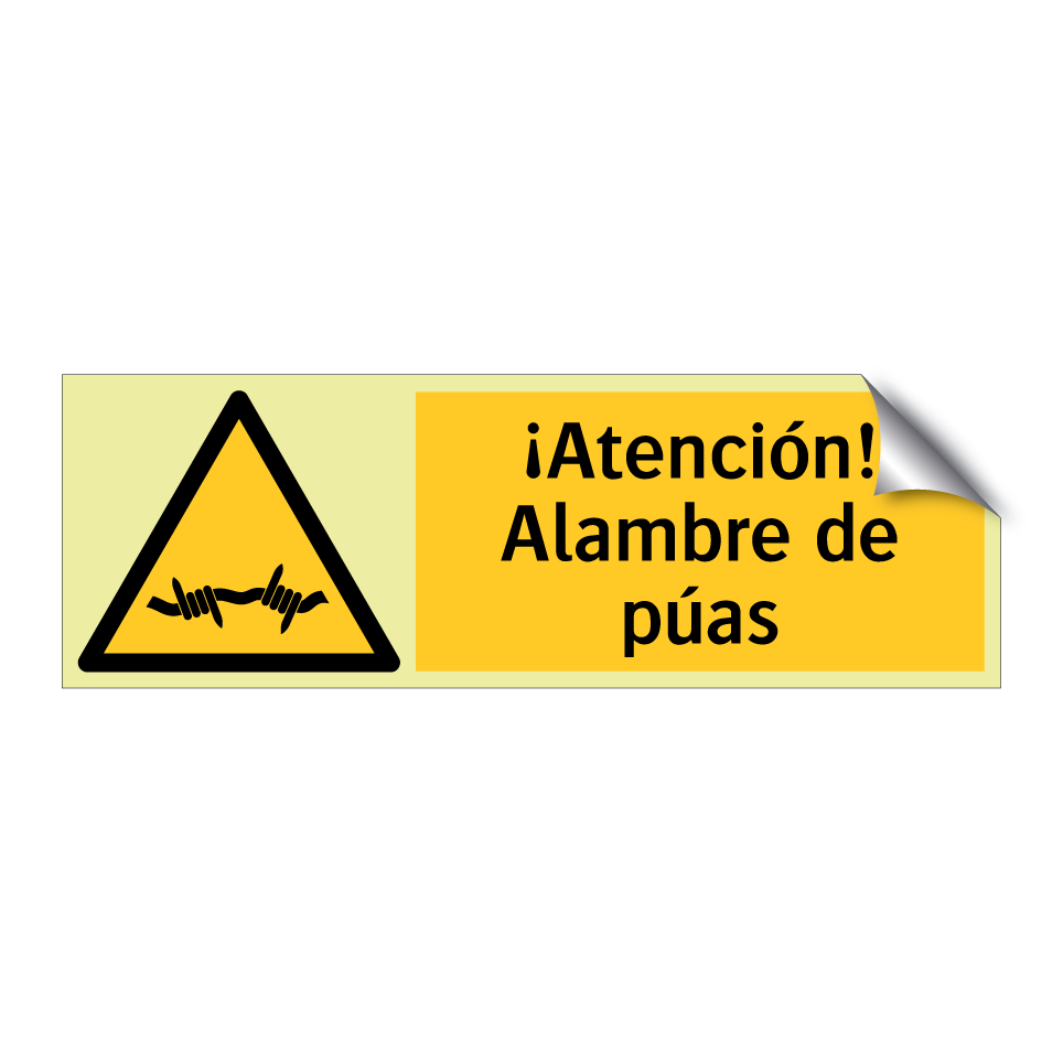 ¡Atención! Alambre de púas