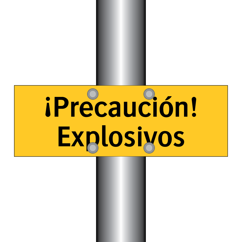 ¡Precaución! Explosivos