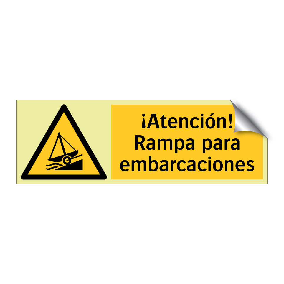 ¡Atención! Rampa para embarcaciones