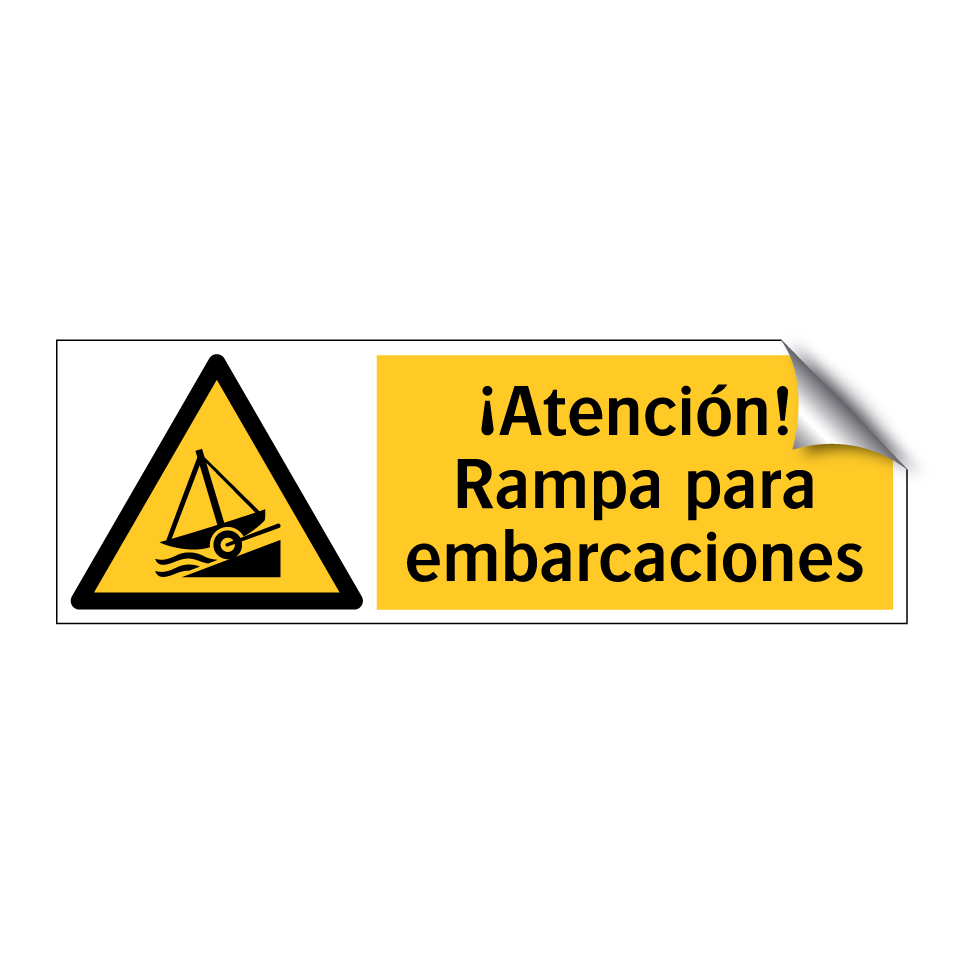 ¡Atención! Rampa para embarcaciones