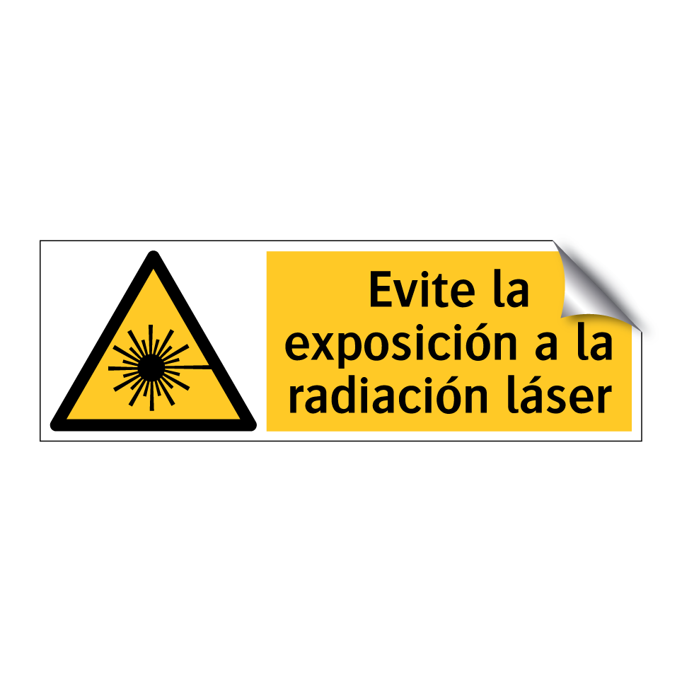 Evite la exposición a la radiación láser