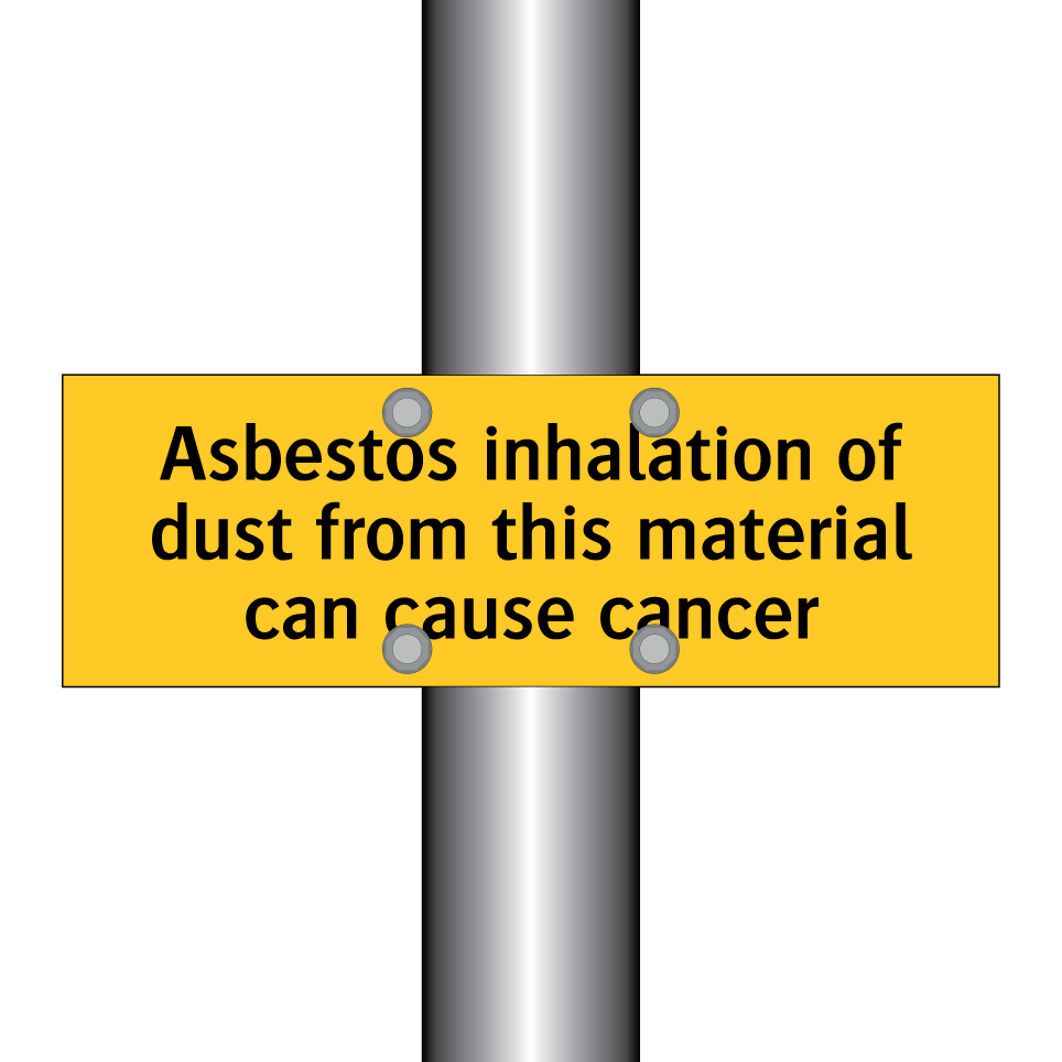 Asbestos inhalation of dust from this material can cause cancer