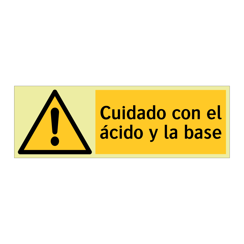 Cuidado con el ácido y la base