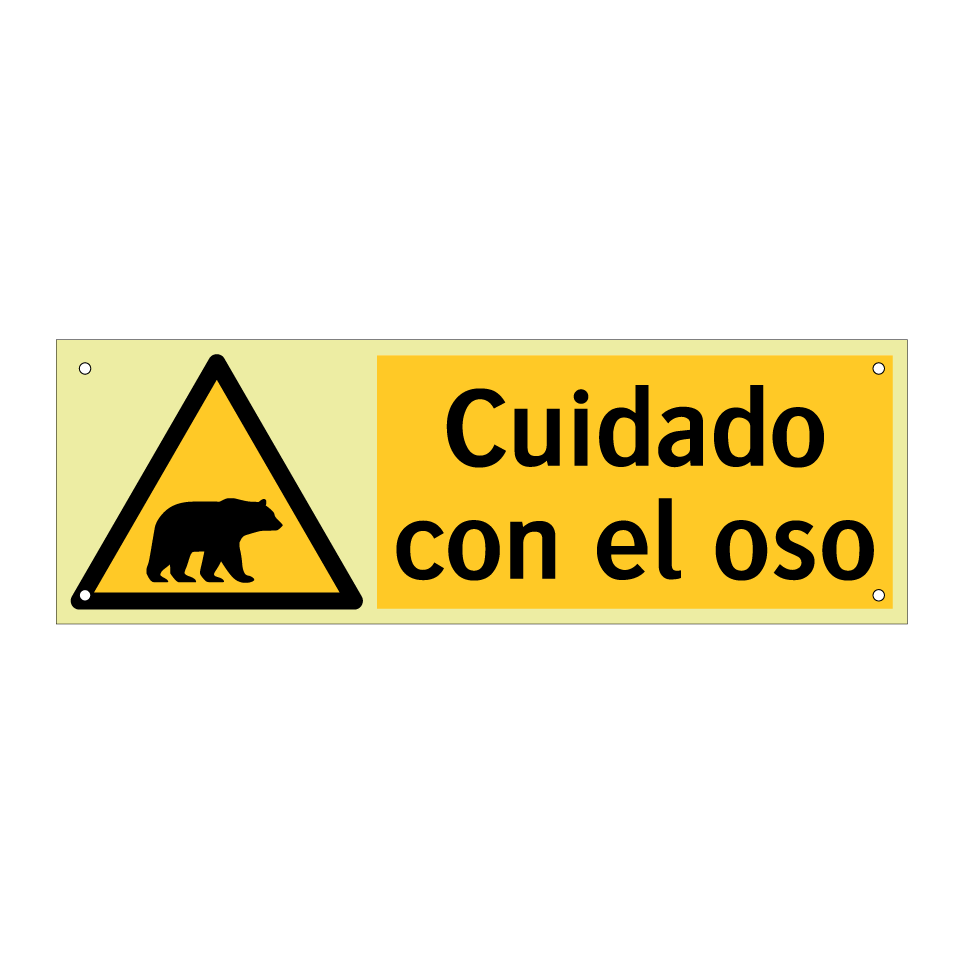 Cuidado con el oso