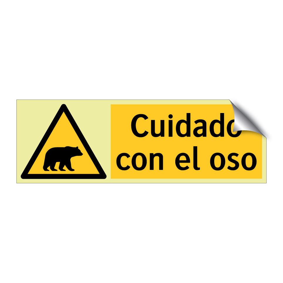Cuidado con el oso