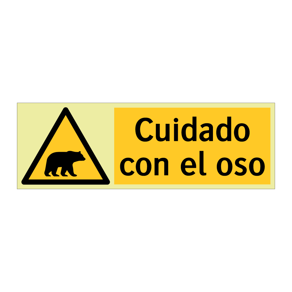 Cuidado con el oso