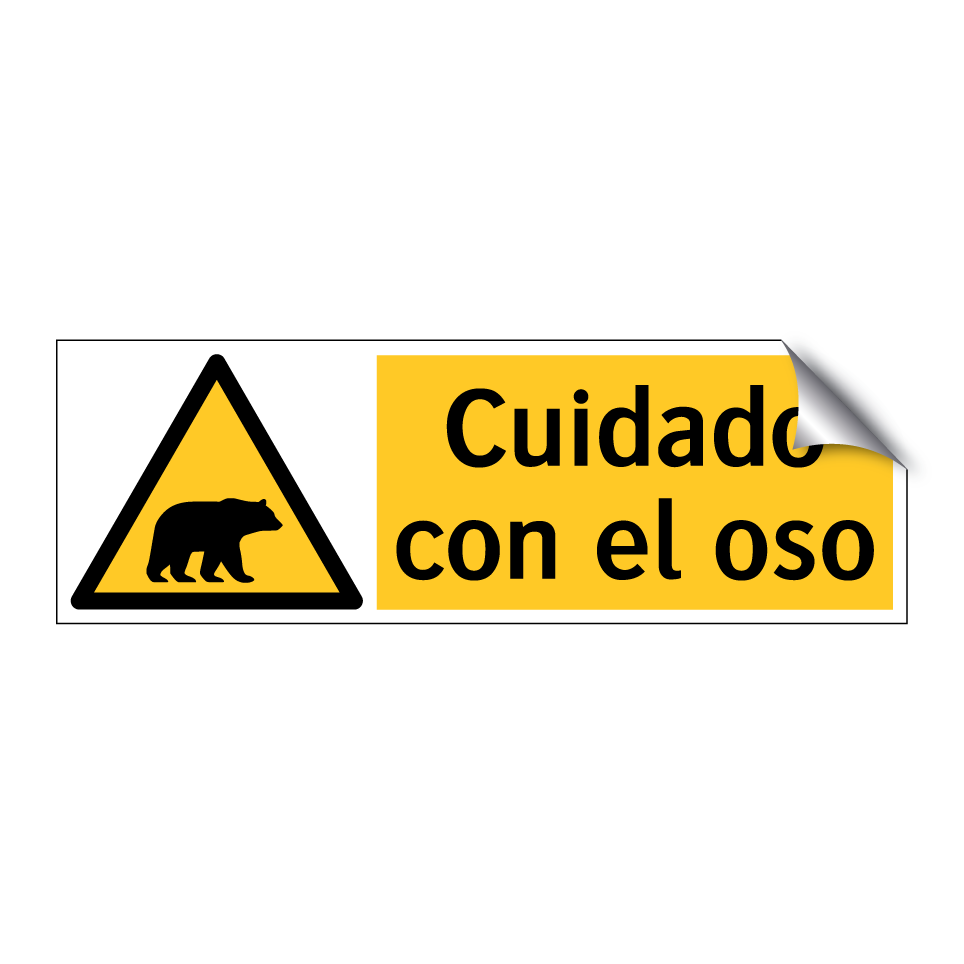 Cuidado con el oso