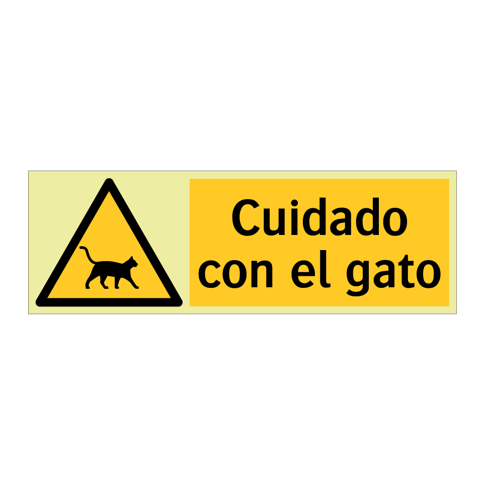 Cuidado con el gato