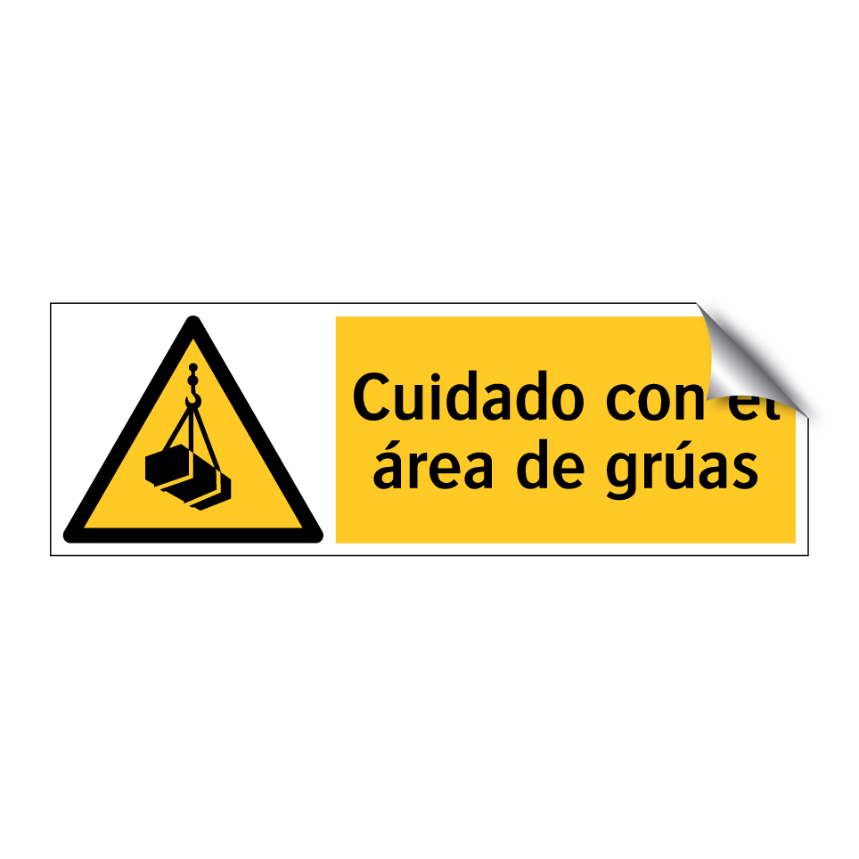 Cuidado con el área de grúas