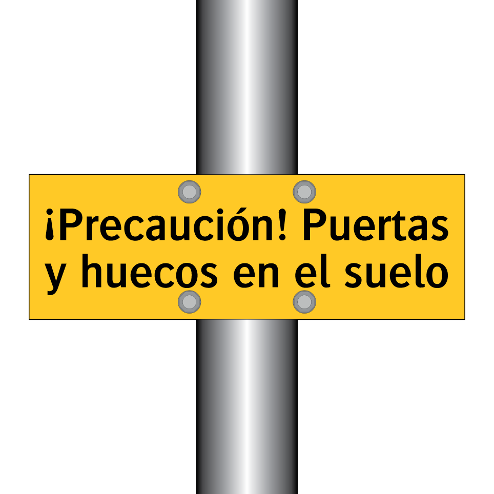 ¡Precaución! Puertas y huecos en el suelo