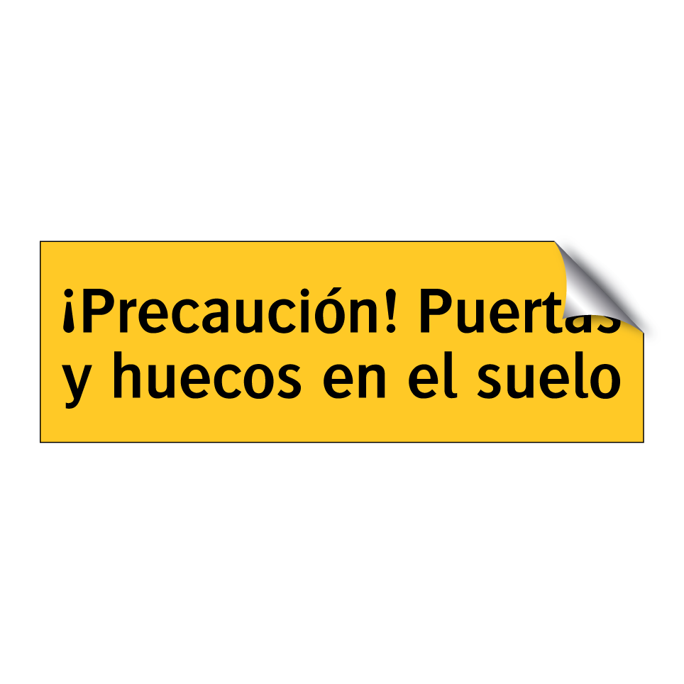 ¡Precaución! Puertas y huecos en el suelo