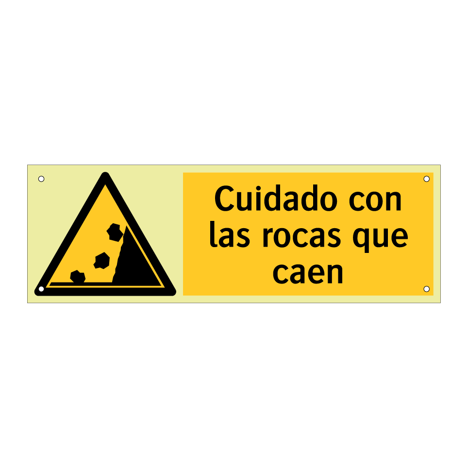 Cuidado con las rocas que caen