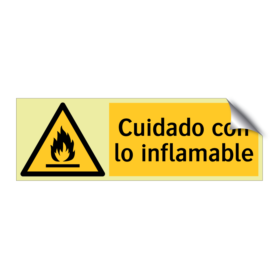 Cuidado con lo inflamable