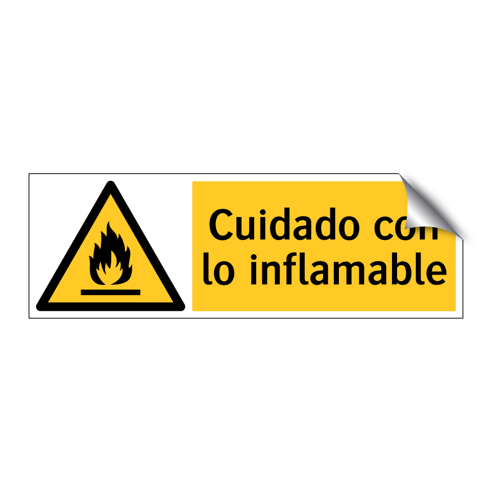 Cuidado con lo inflamable