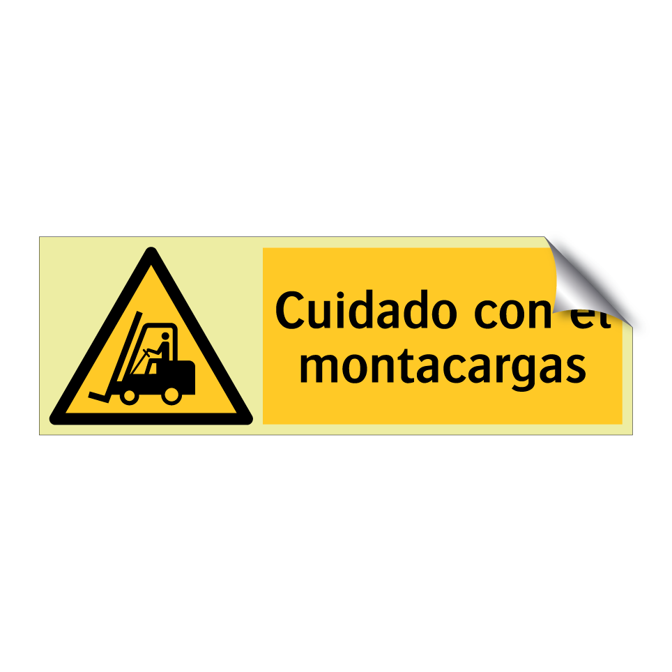 Cuidado con el montacargas