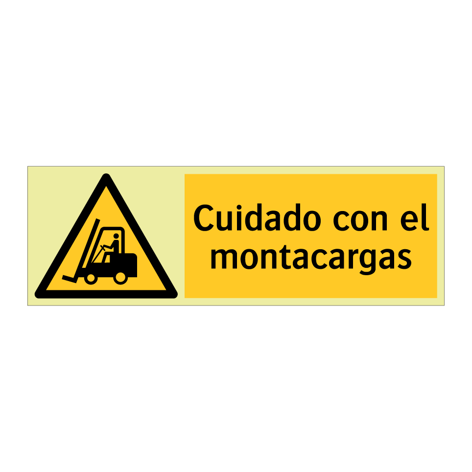 Cuidado con el montacargas